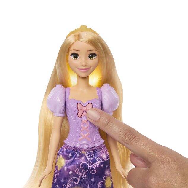 Mattel Disney Princess bambola Rapunzel con capelli luminosi