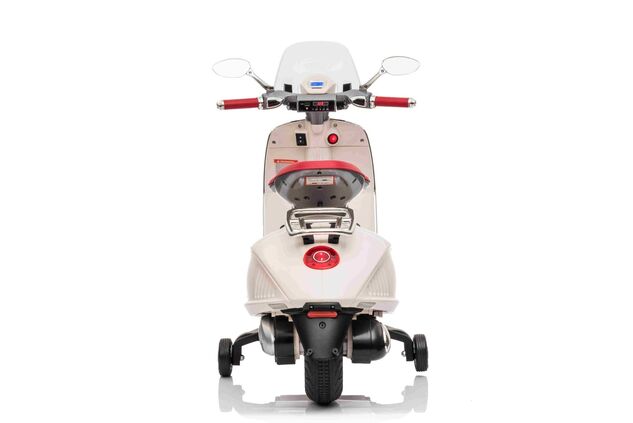 Elektromotorrad Vespa 946 auch mit Rückwärtsgang, weiß, mit Hilfsrädern