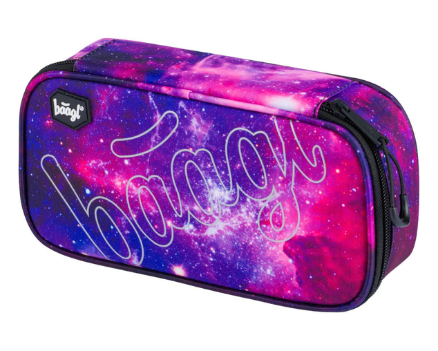 BAAGL SET 5 Skate Galaxy: Rucksack, Federmäppchen, Beutel, Gürteltasche, Laptop-Hülle