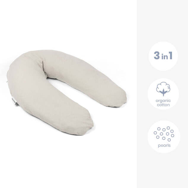 Калъф за многофункционална възглавница за кърмене Comfybig, Tetra Almond