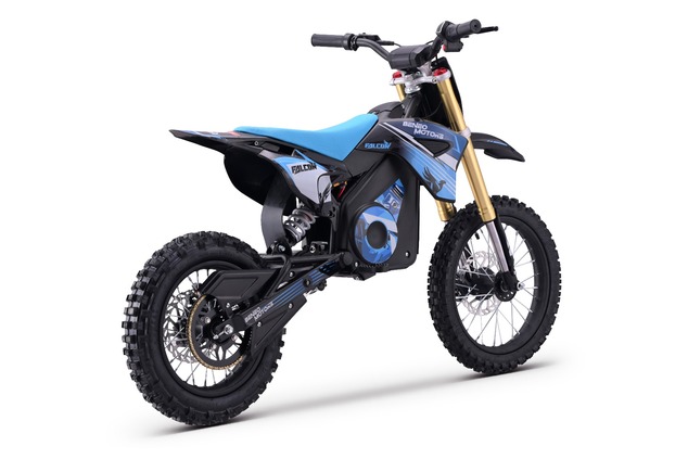 Motocross elettrico per bambini e adolescenti Beneo Motors Falcon blu - 1600W