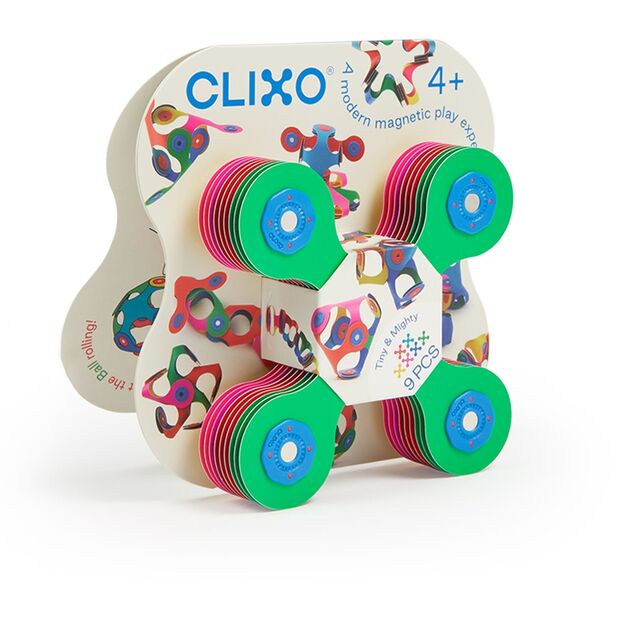 CLIXO Tiny &amp; Mighty - magnetická stavebnica 9 kusov