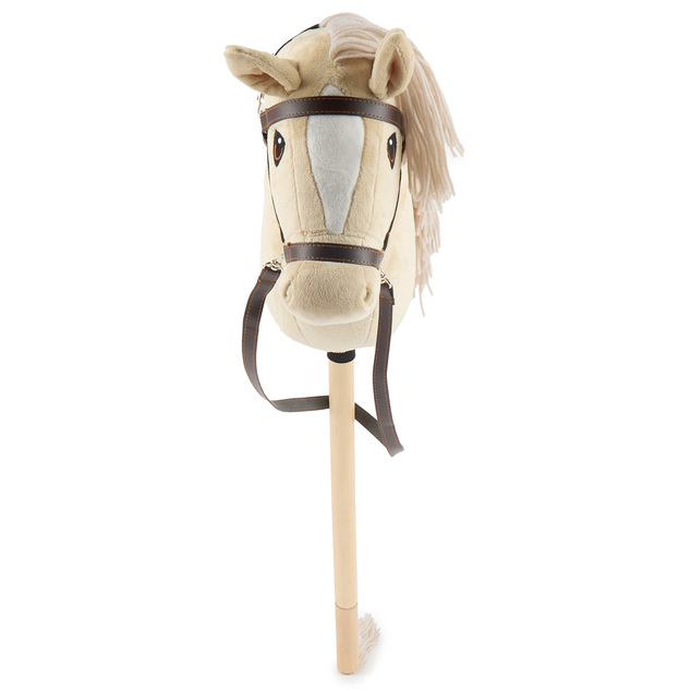 Bieco - Hobby Horsing na tyči - koník béžový, veľ. S