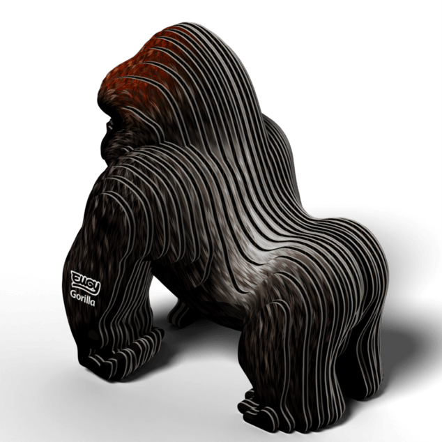 EUGY Gorilla 3D kartonasta sestavljanka