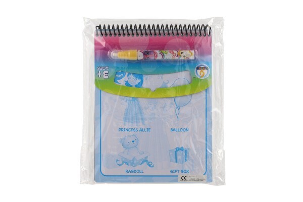 Magisches Malen mit Wasser/Block mit Prinzessinnenstift, 4 Blätter