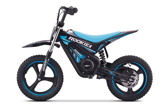 Minimoto elettrica per bambini ROOKIE X 24V (12"), blu, Batteria al litio, 250W Bezuh