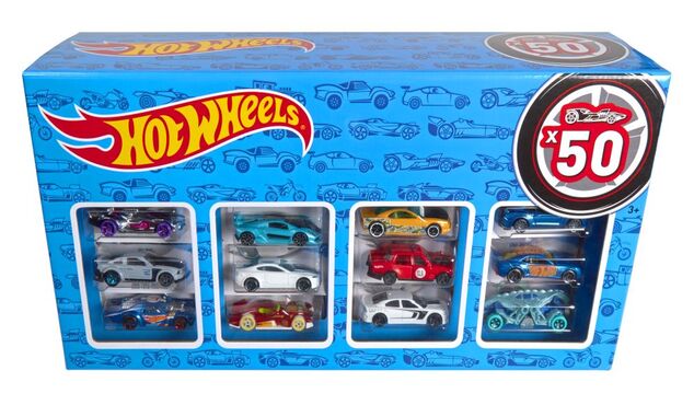 Mattel Hot Wheels 50er Geschenkpapier