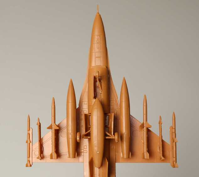 Modellbausatz Flugzeug 7435 - F-16 U.S. Fighter (1:144)