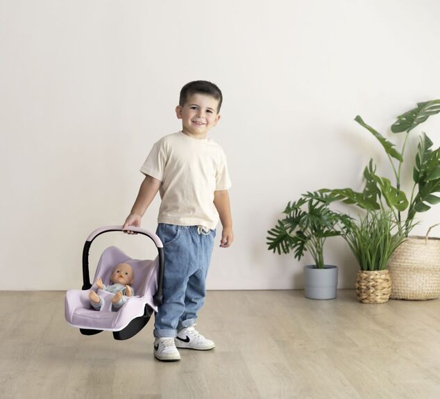 Smoby Maxi Cosi Autosedačka pre bábiky svetlo ružová