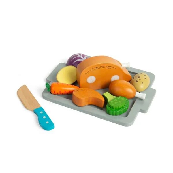 Bigjigs Toys Súprava Pečené kura so zeleninou