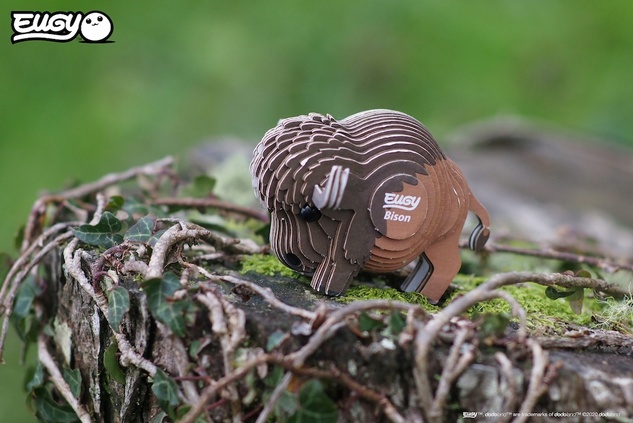 EUGY Bison 3D puzzle di cartone