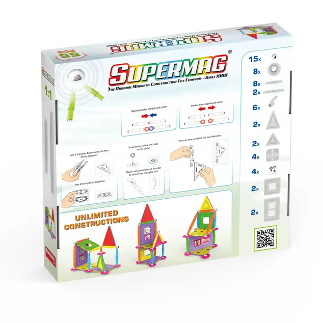 SUPERMAG magnetická stavebnica House 55ks