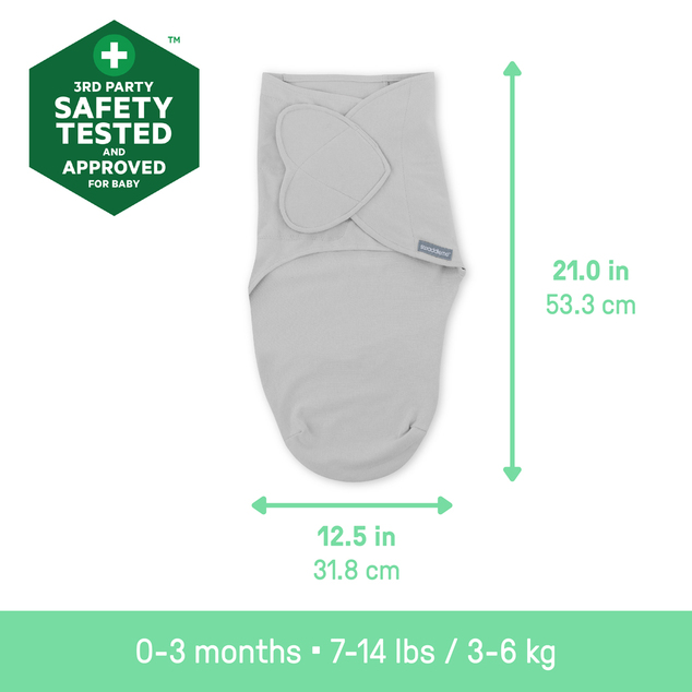 INGENUITY Zavinovač SwaddleMe™ Uliatka pamuk 1 TOG 0-3m Monogram Collection™ Safari Swa