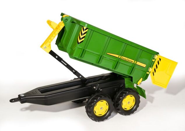 Rollytoys Vlečka za traktor John Deere vyklápacia zelená