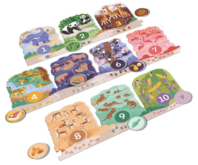 KukiKuk 80056 - Velké puzzle loto Výlet do ZOO