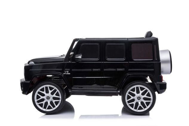 Elektrické autíčko Mercedes G63 12V, čierne, Jednomiestné sedadlo, Lítiová batéria