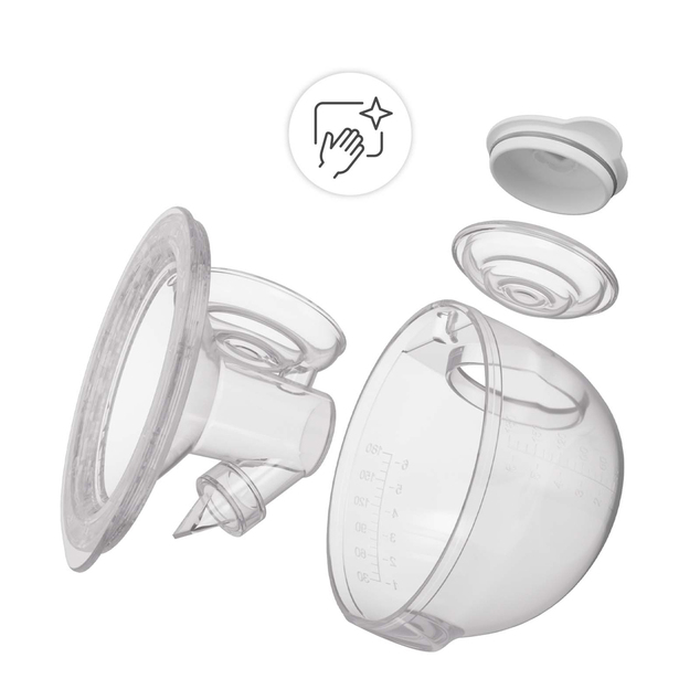 KINDERKRAFT Extractor de leche materna Double Hands-free Gentle Flow Gold