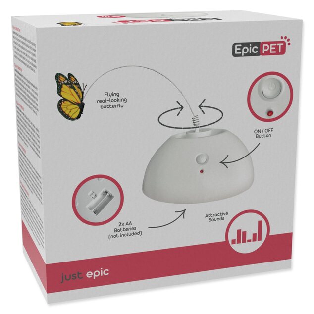 Hračka Epic Pet motýľ interaktívny lietajúci 13cm
