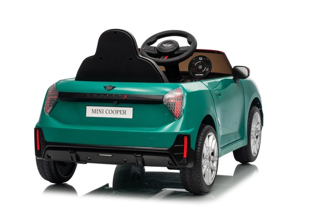 Elektrické autíčko BMW Mini Cooper 12V, zelené, USB Vstup s Bluetooth pripojením na MP3 Pr