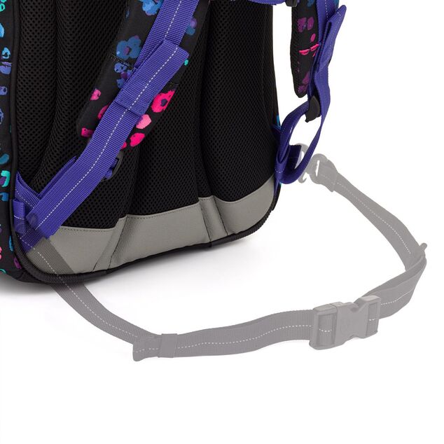 Zaino scolastico con leopardo neon Topgal LORI 25074