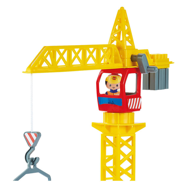 Ecoiffier Abrick - Cantiere con gru e 3 veicoli