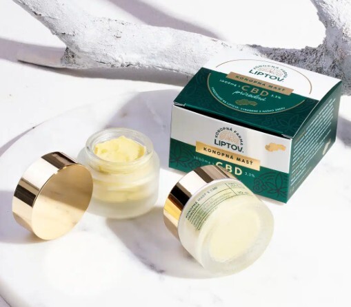 Konopná masť CBD 3.30% (CBD 1000mg) čistá 30 ml