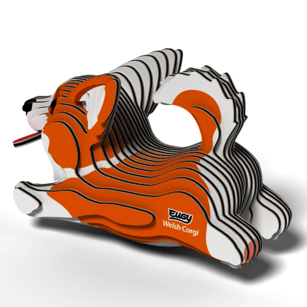 EUGY Pes Welsh Corgi 3D kartonová skládačka