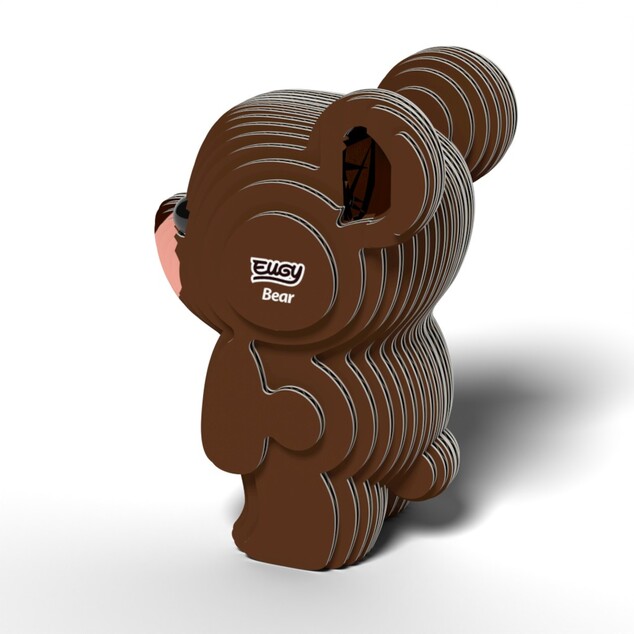 EUGY Orso grizzly 3D puzzle di cartone