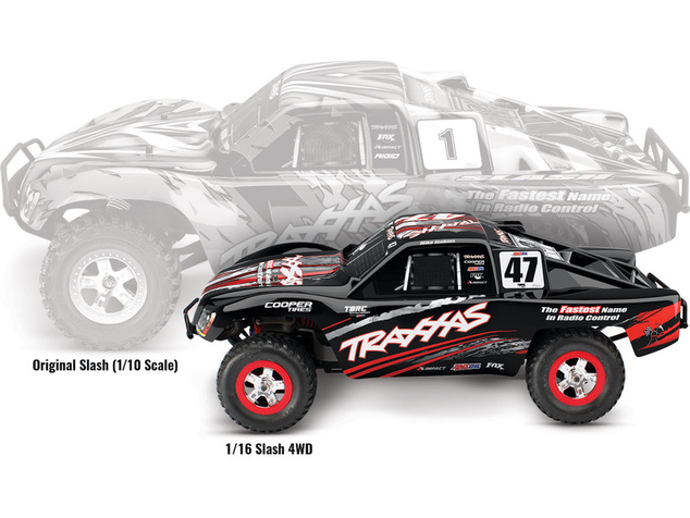 Traxxas Slash 1:16 RTR čierny