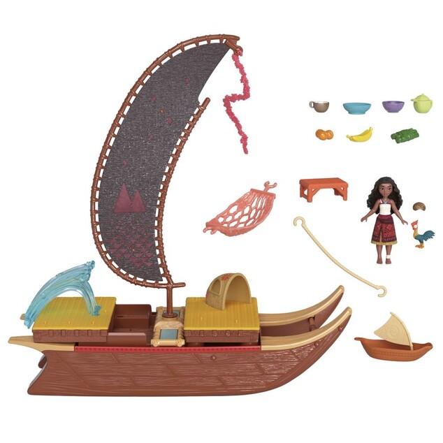 Mattel Disney Garland Vaiana Bateau transformable