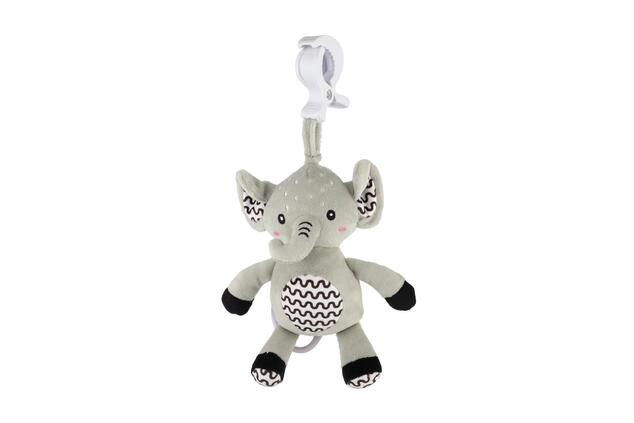 Slon babyted naťahovací plyš 30cm záves na postieľku/kočík