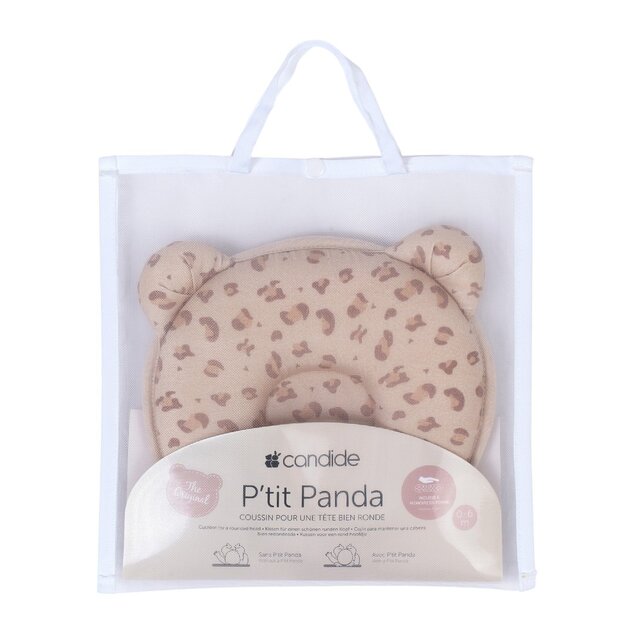 Cuscino in cotone Panda, Leopardo