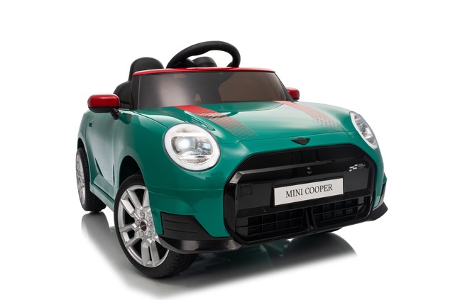 Elektrické autíčko BMW Mini Cooper 12V, zelené, USB Vstup s Bluetooth pripojením na MP3 Pr