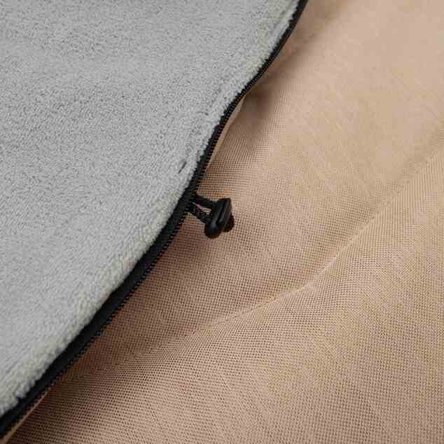 Kinderfußsack NEW BABY mit Fell beige