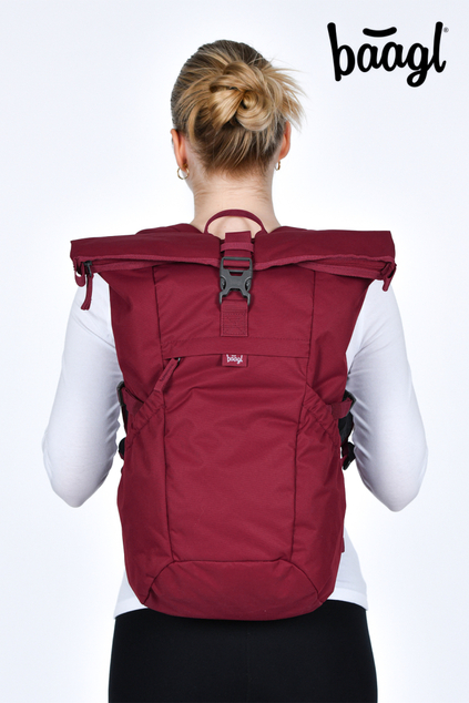 BAAGL Batoh Roll Burgundy GRS