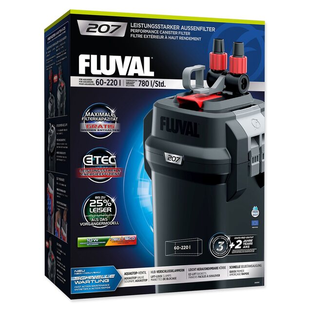 Filter Fluval 207 vonkajší, 780l/h, 10W