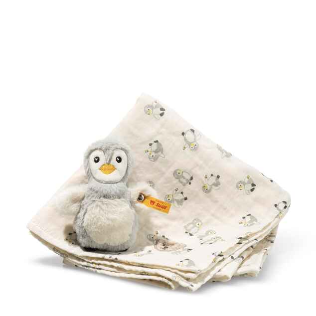 STEIFF Friends Lio pinguino set regalo con pannolino