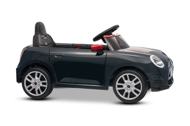 Elektrické autíčko BMW Mini Cooper 12V, čierne, USB Vstup s Bluetooth pripojením na MP3 Pr