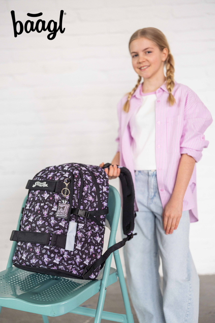 BAAGL Schulrucksack Skate Kuromi Black GRS
