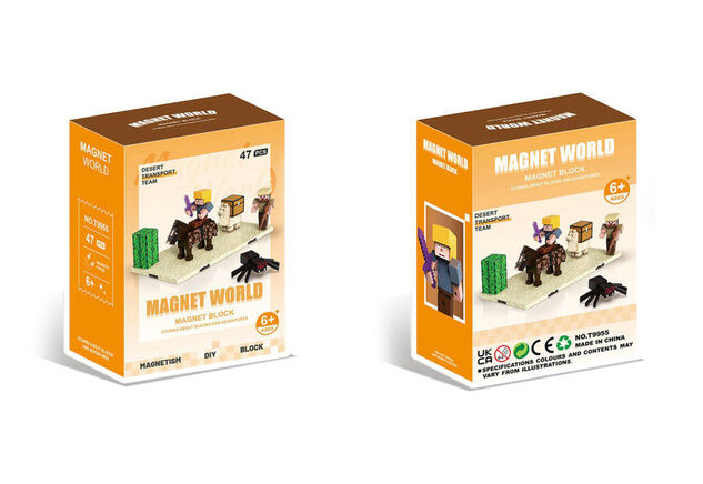 Set de construcție Magnet World Set deșert