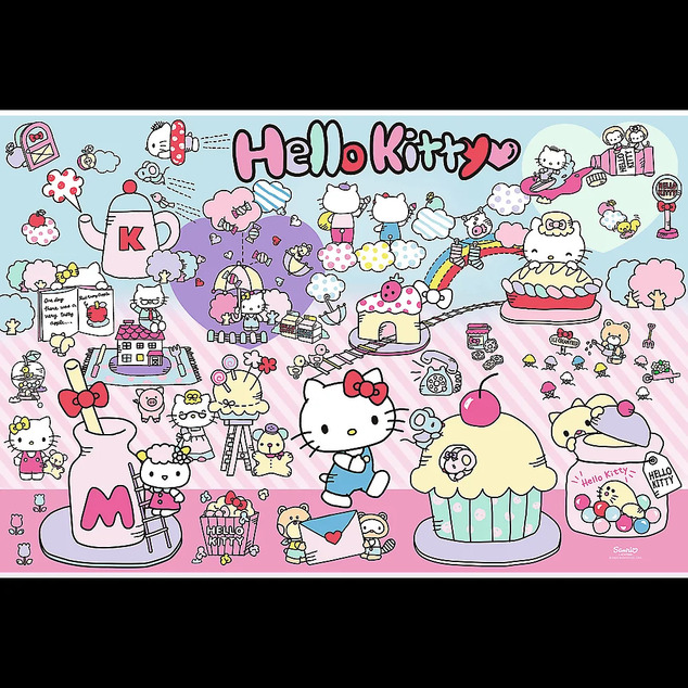 Trefl Puzzle 300 Entdecke die Welt Hello Kitty