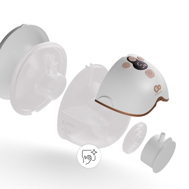 KINDERKRAFT Pumpica za majčino mlijeko Single Hands-free Mamaflow Gold