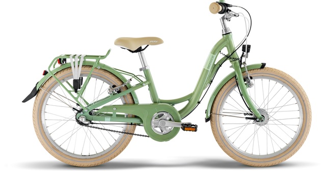 PUKY Detský bicykel 20" SKYRIDE 20-3 classic retro green