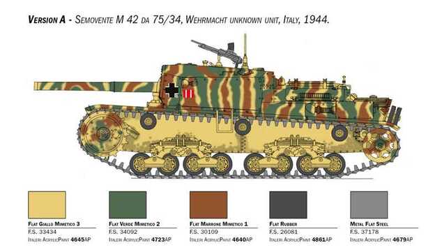 Modellbausatz Militär 6759 - Semovente M42 da 75/34 Upgrade Edition (1:35)
