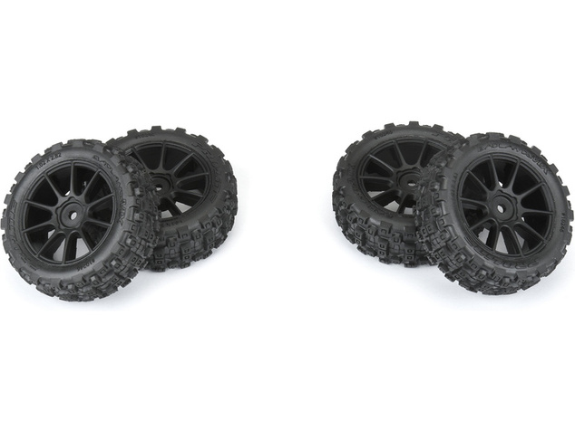 Pro-Line kolo 1.9" Badlands MX Buggy, Mach-10 disk čierny: Typhon GROM