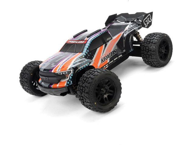 Pro-Line koleso 1:16 s pneu Jaeger, disk Split Six čierny 12mm (2): Arrma Mini Kraton