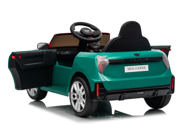 Elektrické autíčko BMW Mini Cooper 12V, zelené, USB Vstup s Bluetooth pripojením na MP3 Pr