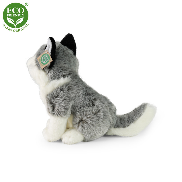 Plyšový pes husky sediaci 30 cm ECO-FRIENDLY