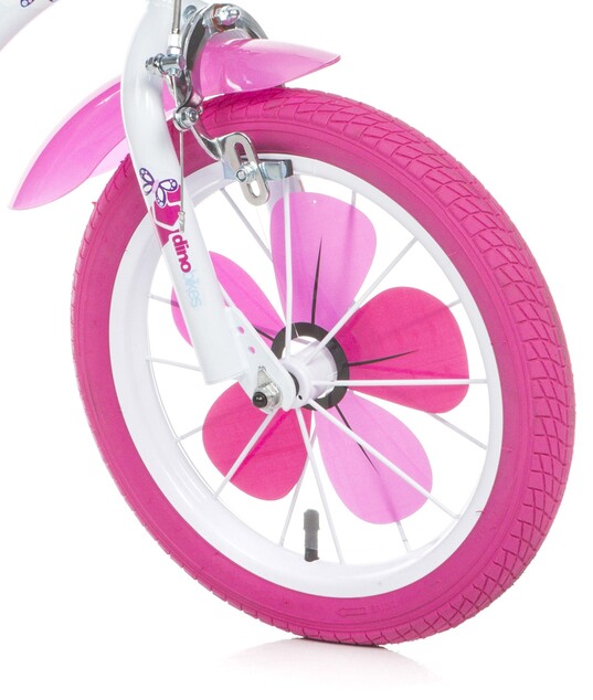 Dino Bikes - Kinderfahrrad Flappy 16" 516-02 - rosa weiß