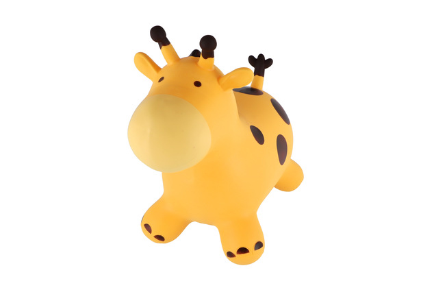 Hüpfspielzeug Giraffe hüpfend Gummi 55x40cm